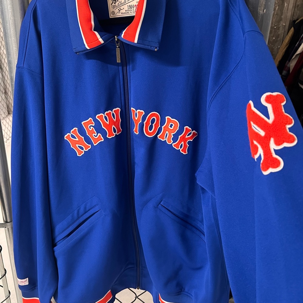 METS Blue Jacket by Mitchell & Ness